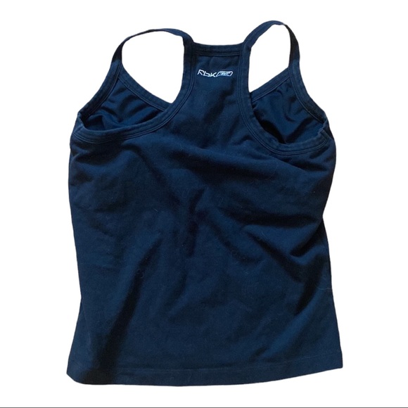 Reebok women’s tank top black w built in bra - Picture 3 of 9